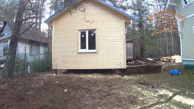 Каркасно-щитовой летний дом 4х5 метра от "Три Строителя" ||| Видео обзор смотреть онлайн
