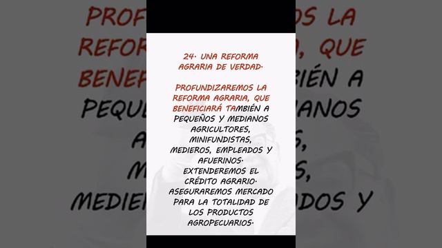 MEDIDA 24 Un Reforma Agraria de Verdad