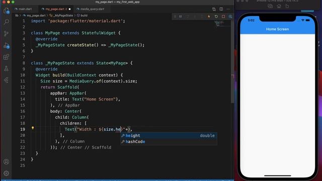 Flutter MediaQuery Widget | Dart & Flutter tutorials for beginners In Telugu