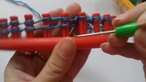 Вяжем на луме по кругу. начальные ряды.