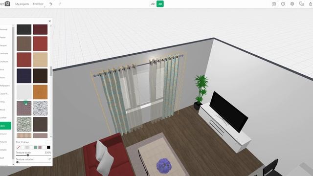 How to change and upload textures | WEB platform | Planner 5d tutorial for beginners