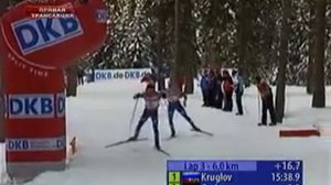 биатлон кубок мира 2007-2008 6 этап антхольц-антерсельва гонка преследования мужчины