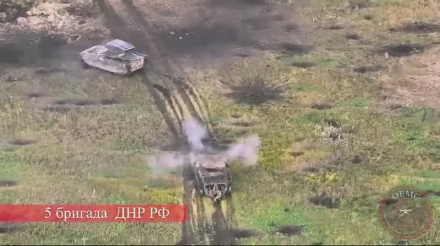 Кадры штурма позиций ВСУ бойцами 5-й бригады под Донецком