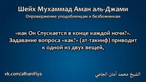 Шейх аль-Джами: Опровержение уподобленцам и безбожникам.