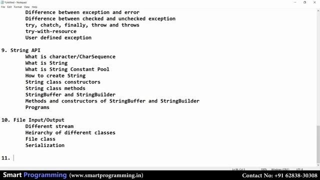 Java Syllabus for Online Courses (with Projects)