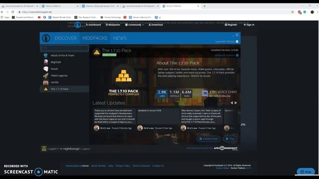 How to get 64 Bit Java, Techic Launcher, and to use Aternos. смотреть онлайн