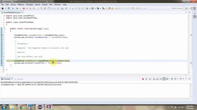How to use from method of ZoneOffset Class? | Java 8 Date and Time