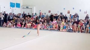 Елизавета упражнение с лентой художественная гимнастика