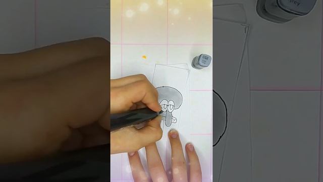 Рисуем Сквидварда из "Губка БОБ"! Drawing Squidward from SpongeBOB!