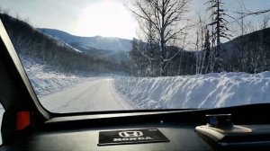 Перевал Даван. Из Северобайкальска в Братск. Автодорога январь 2022