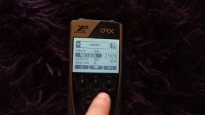 Xp orx с катушкой блондинкой. Показываю частоты по умолчанию. #Xp #Orx HF coil frequency standart.