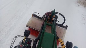 Щётка для минитрактора своими руками. Обзор.