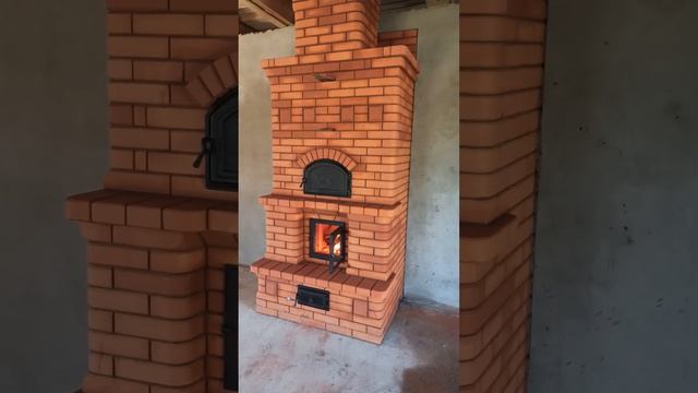 Печь из Витебского кирпича с хлебной камерой смотреть онлайн