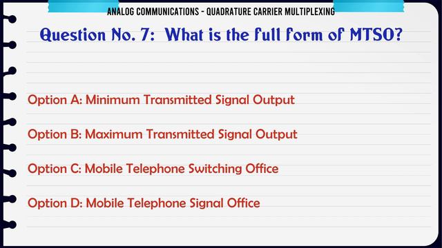 MCQ Questions Quadrature Carrier Multiplexing with Answers смотреть онлайн