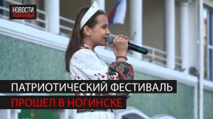 Патриотический концерт прошел на Фонтанной площади в Ногинске