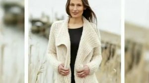 🌸🎀👉10 моделей жакетов из толстой пряжи спицами - Вязание