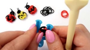 БОЖЬЯ КОРОВКА из резинок на рогатке. Фигурки на рогатке