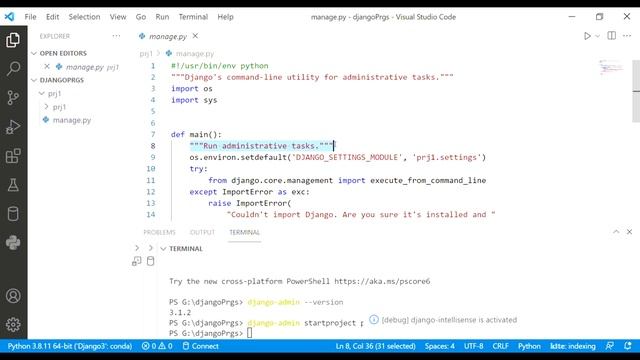 Python Django Project | Basic Project Setup | Python Django Project Tutorial for Beginners  Part 1