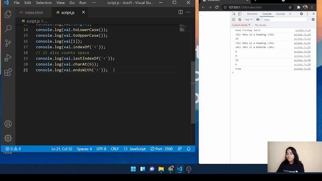 String Methods and Properties in JavaScript | AceJS Series - Part 6| | Newton School