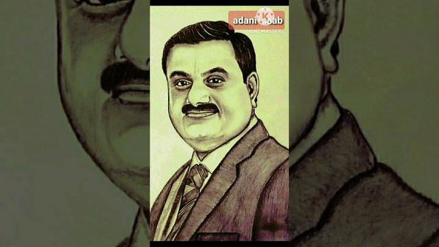 sketch gautam adani # business tycoon # proud of India