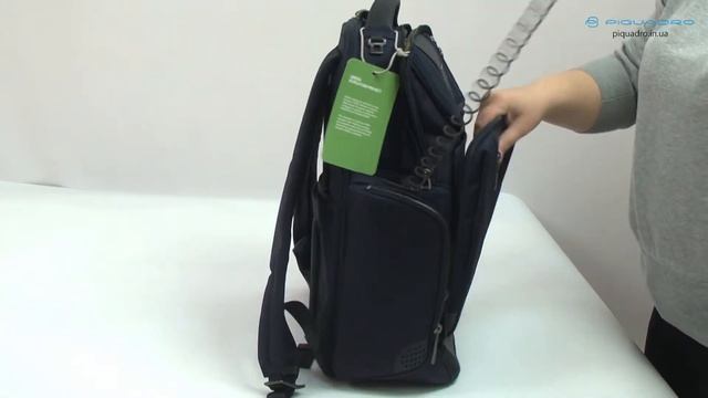 Обзор рюкзака для ноутбука Piquadro BRIEF2 Bagmotic/Blue CA5477BR2BM_BLU смотреть онлайн