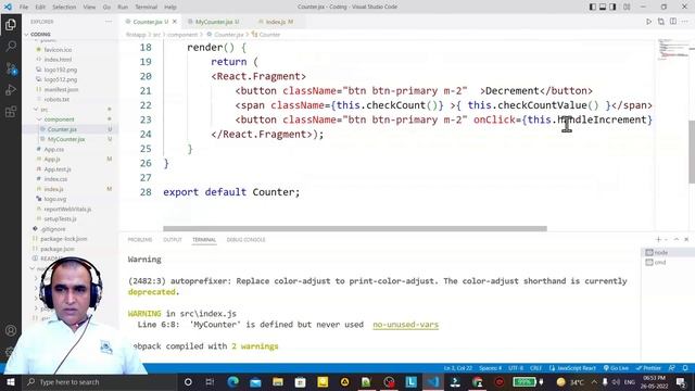 React Tutorial #15 React Event Handling | Event Handling in React | Dr Vipin Classes