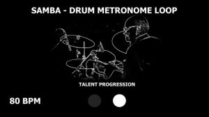 Samba | Drum Metronome Loop | 80 BPM