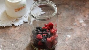 Компот из ежевики и малины на зиму