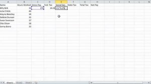 payroll exercise using excel workbook