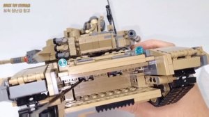 CaDA C61003 Tank Brick Russian T-90 Motorization & Driving Review ⚡️ 탱크 브릭 러시아 T-90 구동 리뷰