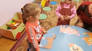 занятие в первой младшей группе