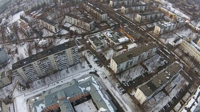 Квадрокоптер DJI Phantom 2 vision первый полет над городом Видное часть 4 смотреть онлайн