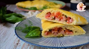 КАЛЬЦОНЕ - рецепт ПИЦЦЫ с ВЕТЧИНОЙ и сыром