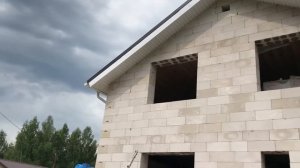 двухэтажный дом из газобетон / обзор дома / 8*8