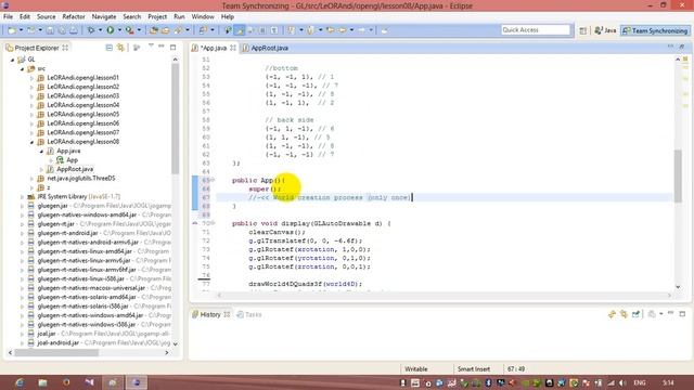 Java 3D OpenGL Cube Tutorial Lesson 08