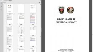 Rover 45 - Service Manual - Wiring Diagram - Owners Manual