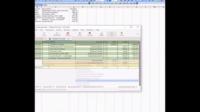 Automating Excel GnuCash integration with AutoHotKey on Windows 10 смотреть онлайн