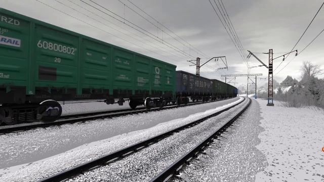 Trainz, 2/3 Поезда ЭД9М, ВЛ85, ВЛ80Т смотреть онлайн