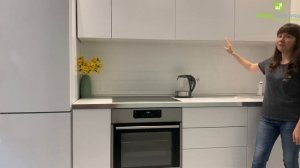 Белый кухонный гарнитур от компании "Круглый Шкаф". Видео отзыв клиента Лилии