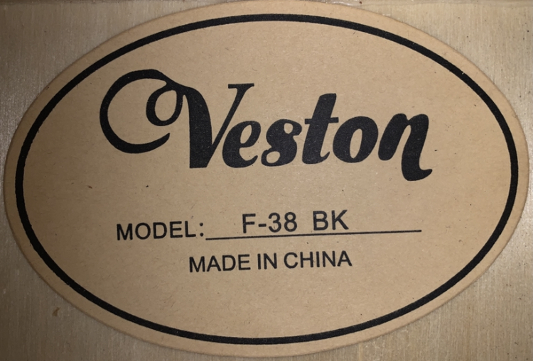 Гитара Veston F 38 BK - Восьмиклассница В. Цой.