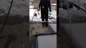 Ремонт крыши гаража зимой