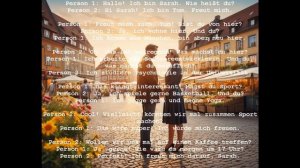 Deutsche Dialoge für Anfänger. Niveau A1. Bekanntschaft