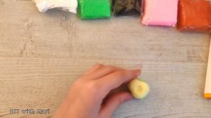 ? Как слепить авокадо из легкого воздушного пластилина / How to mold an avocado // DIY with Mari