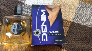 Бритье. Обзор распаковка. Denim azure лосьон после бритья. Unboxing. Denim azure aftershave.
