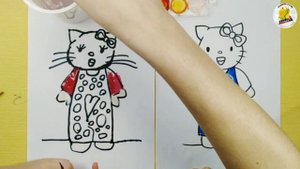 КИТТИ | КАК НАРИСОВАТЬ | Уроки рисования для детей 5 лет | Рисуем с Ульяной