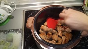 Рецепт Булгур с мясом в мультиварке