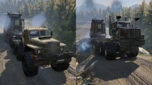 SnowRunner Mod vs Mod | Which HyperTruck is best? KrAZ Chaborz VS WS 714WM
