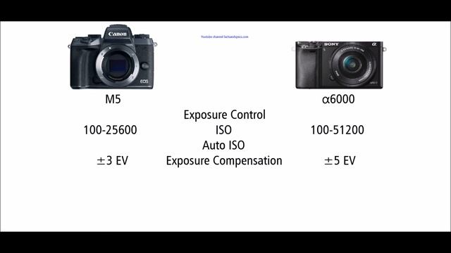 Canon EOS M5 vs Sony a6000 (ILCE-6000) смотреть онлайн