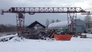 демонтаж козлового крана(даугавпилс)